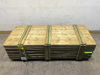 Vuren banddeel groen geïmpregneerd 224x14,5x1,8 cm (150x) - afbeelding 1 van  2