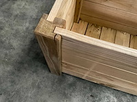 Vuren bloembak geïmpregneerd - 125x40x44 cm (2x) - afbeelding 5 van  6