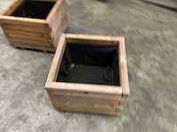 Vuren bloembak geïmpregneerd - 50x50x44 cm (2x) - afbeelding 2 van  3