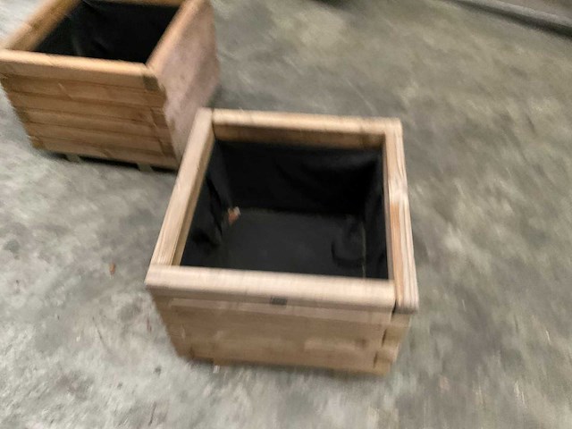 Vuren bloembak geïmpregneerd - 50x50x44 cm (2x) - afbeelding 2 van  5
