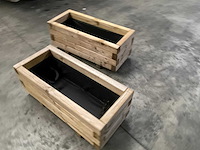 Vuren bloembak geïmpregneerd - 70x40x35 (2x) - afbeelding 7 van  7