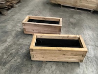 Vuren bloembak geïmpregneerd - 70x40x35 cm (2x) - afbeelding 3 van  7