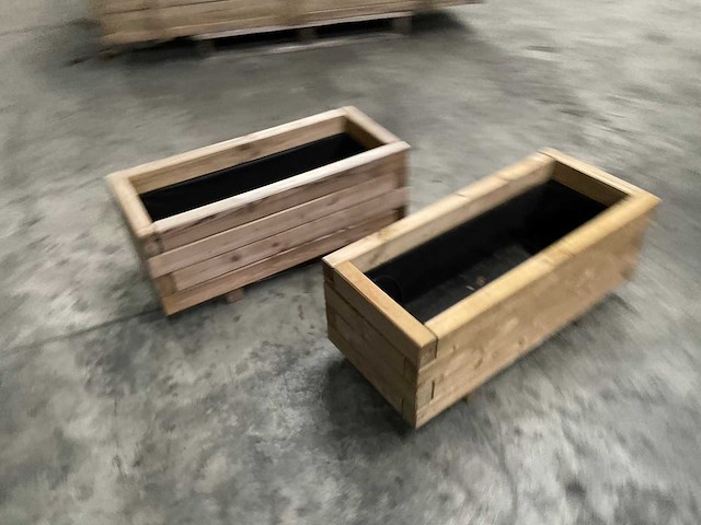 Vuren bloembak geïmpregneerd - 70x40x35 cm (2x) - afbeelding 4 van  7
