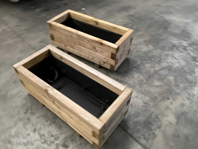 Vuren bloembak geïmpregneerd - 70x40x35 cm (2x) - afbeelding 7 van  7