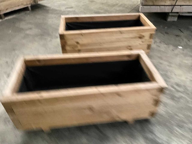 Vuren bloembak geïmpregneerd - 90x40x35 cm (2x) - afbeelding 4 van  6