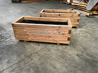 Vuren bloembak geïmpregneerd - 90x40x35 cm (2x) - afbeelding 6 van  6