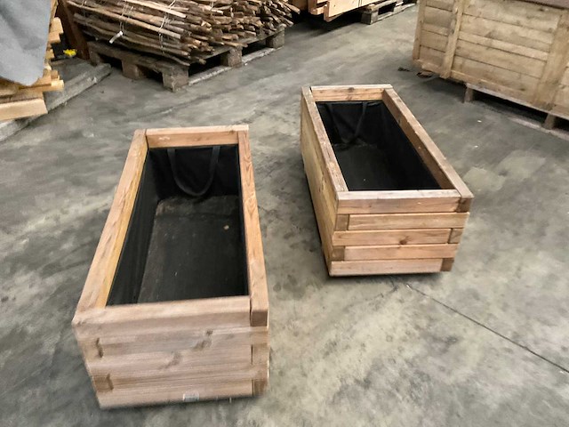 Vuren bloembak geïmpregneerd - 90x40x35 cm (2x) - afbeelding 3 van  6
