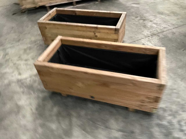 Vuren bloembak geïmpregneerd - 90x40x35 cm (2x) - afbeelding 4 van  6