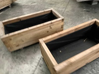 Vuren bloembak geïmpregneerd - 90x40x35 cm (2x) - afbeelding 5 van  6