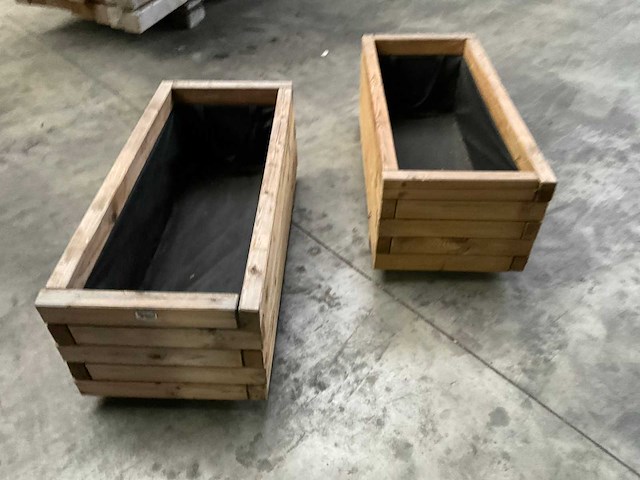 Vuren bloembak geïmpregneerd - 90x40x35 cm (2x) - afbeelding 6 van  6