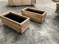 Vuren bloembak geïmpregneerd - 90x40x35 cm (2x) - afbeelding 3 van  6