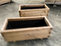 Vuren bloembak geïmpregneerd - 90x40x35 cm (2x) - afbeelding 4 van  6