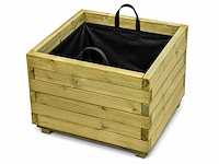 Vuren bloembak vierkant 60x60x45 cm (12x)