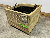 Vuren bloembak vierkant 60x60x45 cm (12x) - afbeelding 2 van  9