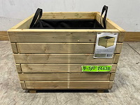 Vuren bloembak vierkant 60x60x45 cm (12x) - afbeelding 3 van  9
