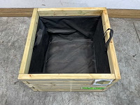 Vuren bloembak vierkant 60x60x45 cm (12x) - afbeelding 4 van  9