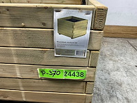 Vuren bloembak vierkant 60x60x45 cm (12x) - afbeelding 7 van  9