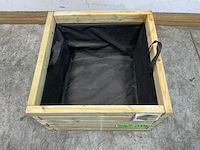 Vuren bloembak vierkant 60x60x45 cm (12x) - afbeelding 4 van  9