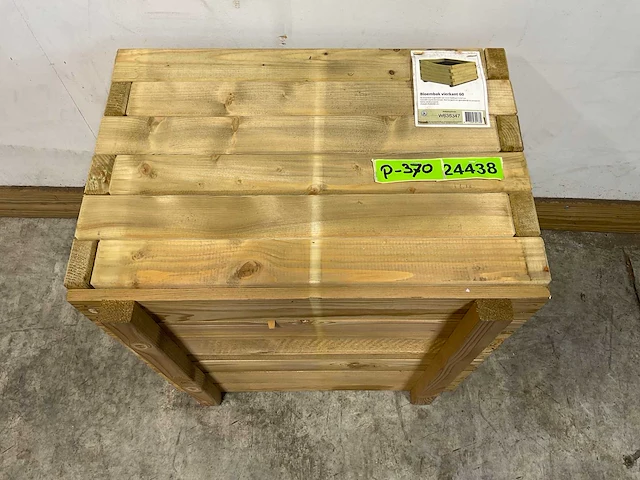 Vuren bloembak vierkant 60x60x45 cm (12x) - afbeelding 6 van  9