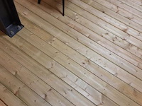 Vuren blokhutoverkapping - 650x360cm - afbeelding 4 van  14