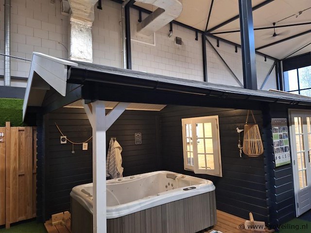 Vuren blokhutoverkapping - 650x360cm - afbeelding 7 van  14