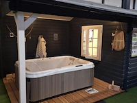 Vuren blokhutoverkapping - 650x360cm - afbeelding 9 van  14