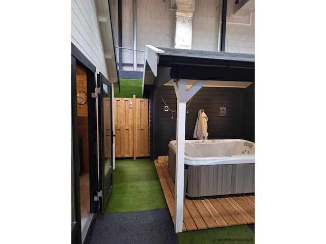 Vuren blokhutoverkapping - 650x360cm - afbeelding 10 van  14