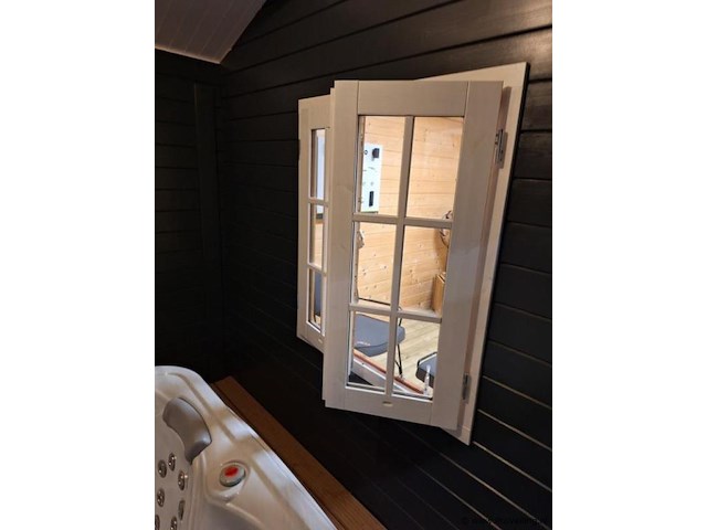 Vuren blokhutoverkapping - 650x360cm - afbeelding 12 van  14