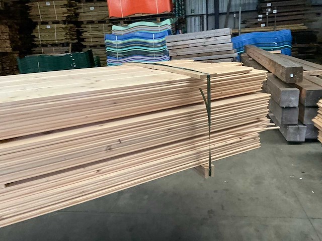 Vuren blokhutprofiel 500x18,5x2,8 cm (30x) - afbeelding 5 van  10