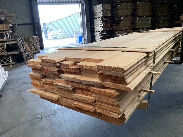 Vuren blokhutprofiel 500x18,5x2,8 cm (30x) - afbeelding 6 van  10