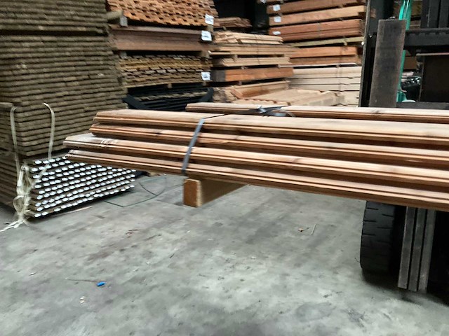 Vuren blokhutprofiel geïmpregneerd - 190x14,5x3,2 cm (15x) - afbeelding 3 van  8