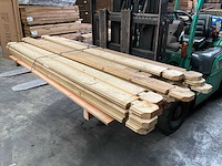 Vuren blokhutprofiel geïmpregneerd - 200x13,5x3,3 cm (20x) - afbeelding 2 van  4