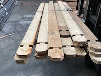 Vuren blokhutprofiel geïmpregneerd - 200x13,5x3,3 cm (20x) - afbeelding 3 van  4