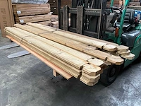 Vuren blokhutprofiel geïmpregneerd - 200x13,5x3,3 cm (20x) - afbeelding 2 van  4