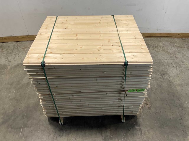 Vuren blokhutprofiel geschaafd 120x14,4x4,5 cm (147x) - afbeelding 3 van  10