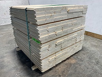 Vuren blokhutprofiel geschaafd 120x14,4x4,5 cm (147x) - afbeelding 5 van  10