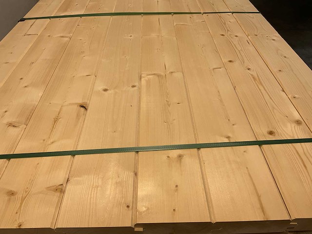 Vuren blokhutprofiel geschaafd 120x14,4x4,5 cm (147x) - afbeelding 6 van  10