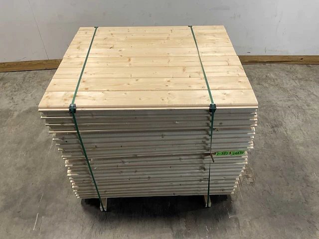 Vuren blokhutprofiel geschaafd 120x14,4x4,5 cm (147x) - afbeelding 3 van  10