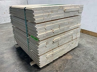 Vuren blokhutprofiel geschaafd 120x14,4x4,5 cm (147x) - afbeelding 5 van  10