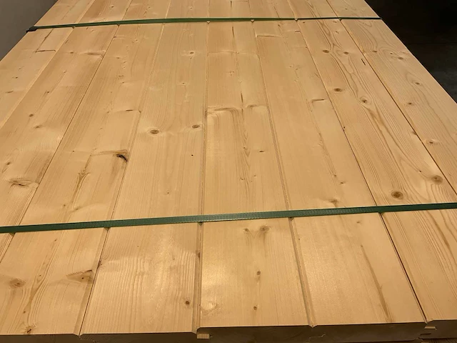 Vuren blokhutprofiel geschaafd 120x14,4x4,5 cm (147x) - afbeelding 6 van  10