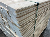 Vuren blokhutprofiel geschaafd 120x14,4x4,5 cm (147x) - afbeelding 8 van  10