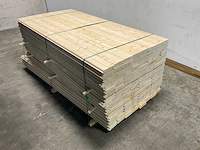 Vuren blokhutprofiel geschaafd 209x14,5x4,5 cm (57x) - afbeelding 1 van  9
