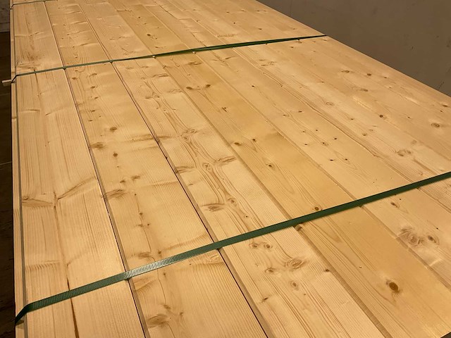 Vuren blokhutprofiel geschaafd 209x14,5x4,5 cm (75x) - afbeelding 3 van  6