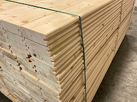 Vuren blokhutprofiel geschaafd 209x14,5x4,5 cm (75x) - afbeelding 5 van  6