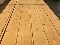 Vuren blokhutprofiel geschaafd 329x14,5x4,5 cm (50x) - afbeelding 3 van  5