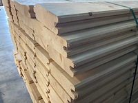 Vuren blokhutprofiel geschaafd 329x14,5x4,5 cm (50x) - afbeelding 4 van  5