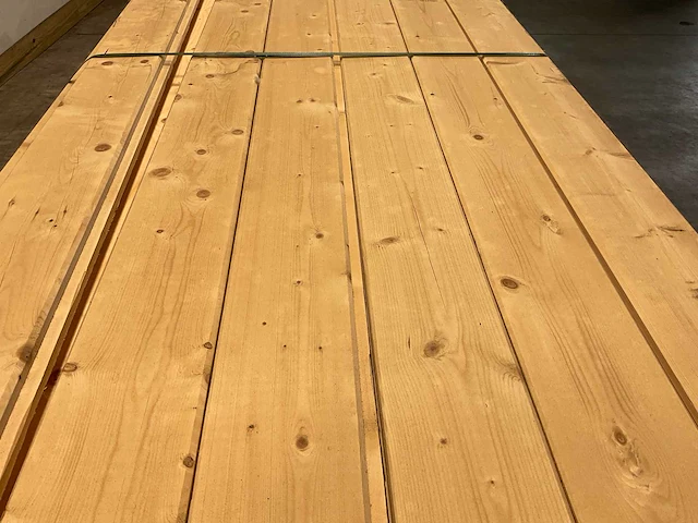 Vuren blokhutprofiel geschaafd 329x14,5x4,5 cm (50x) - afbeelding 4 van  9