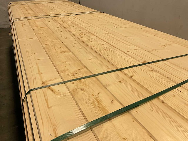 Vuren blokhutprofiel geschaafd 360x14,5x2,8 cm (75x) - afbeelding 4 van  10