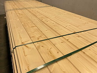 Vuren blokhutprofiel geschaafd 360x14,5x2,8 cm (75x) - afbeelding 4 van  10