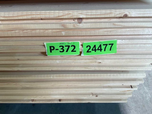 Vuren blokhutprofiel geschaafd 419x14,5x4,5 cm (50x) - afbeelding 2 van  10
